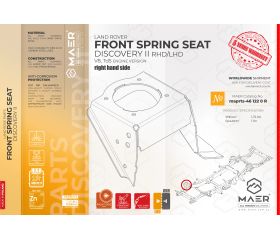 Discovery II All engines RH Front Spring Seat